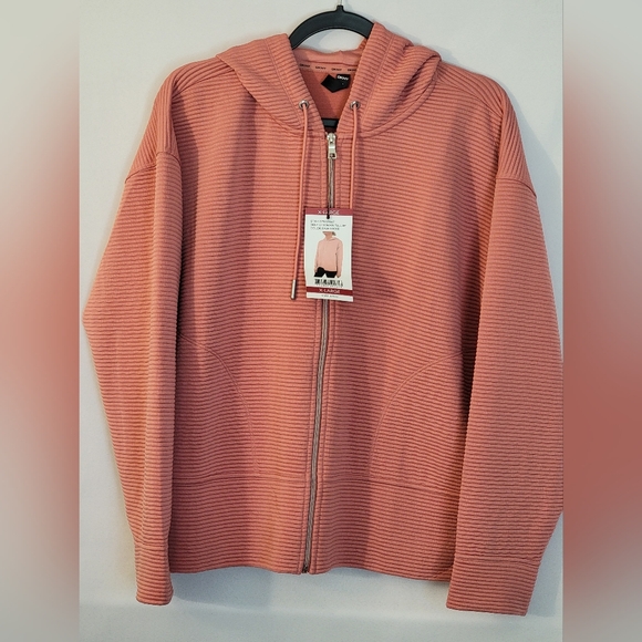 Dkny Jackets & Blazers - NWT DKNY Ottoman Full Zip Hoodie Size XL
